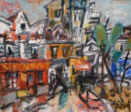 Gen Paul : " La Place du tertre  Montmartre " 1955 - Huile sur toile  ADAGP-Galerie Roussard
