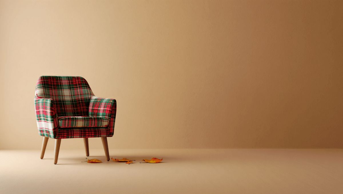 Il revient dans tous les intérieurs à Noël : ce
fauteuil scandinave en tissu écossais, très prisé dans les années
60, se revend jusqu’à 400 € aujourd’hui