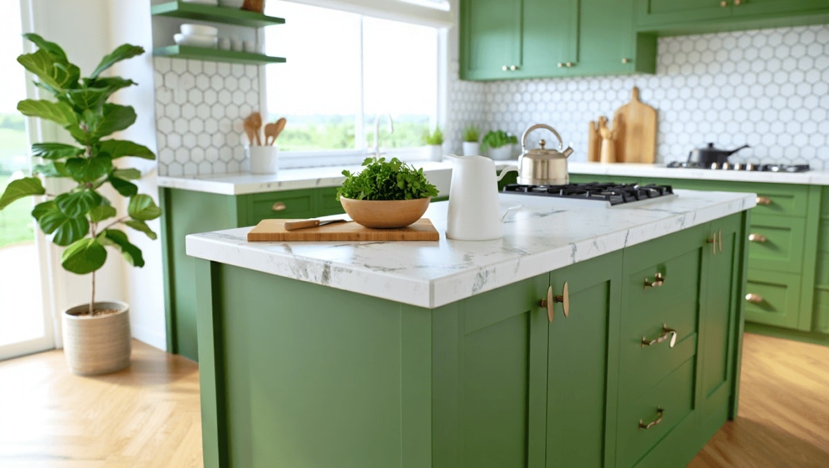 
                Les plus belles cuisines vertes 
                            