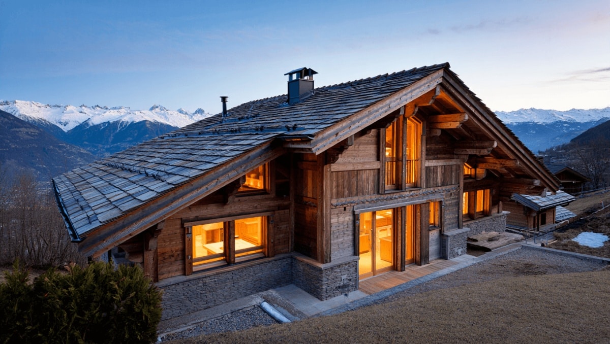 
                Un chalet brut d'élégance 
                            