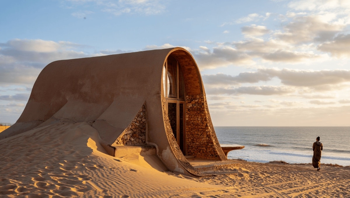 Explorez une architecture organique au cœur du Maroc