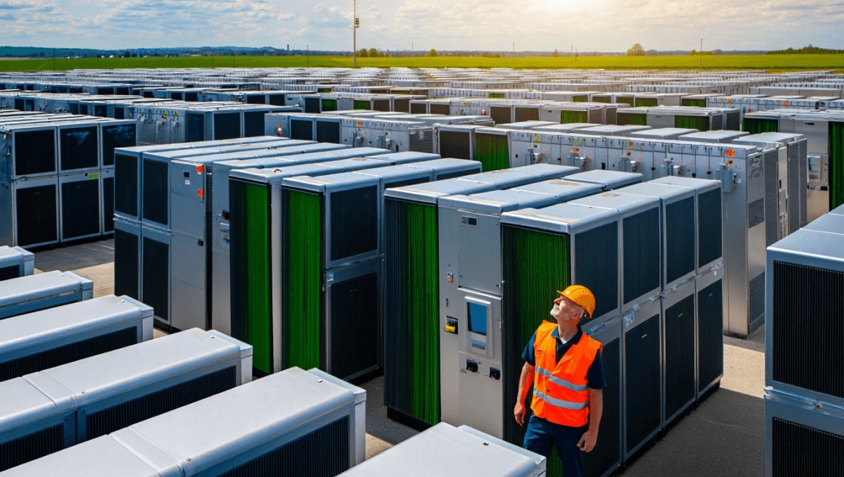 La capacité de stockage par batteries a explosé en Europe en 2025