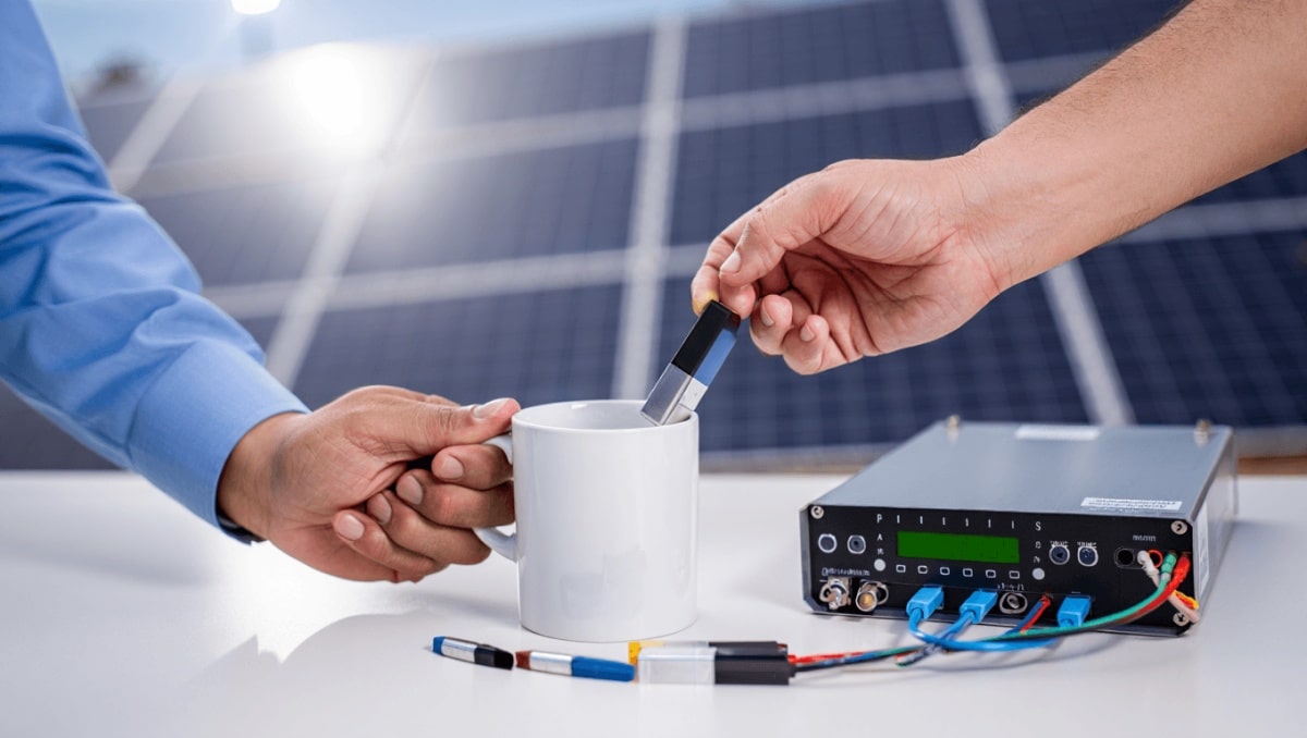 Ce chercheur hacke un onduleur solaire avec un simple aimant caché dans une tasse