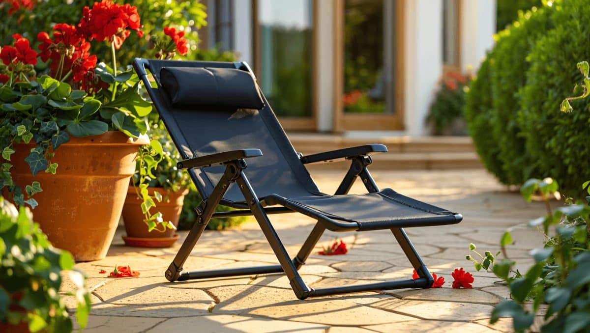 À moins de 40 €, cette chaise longue Action au
look de designer s’impose comme la star du printemps