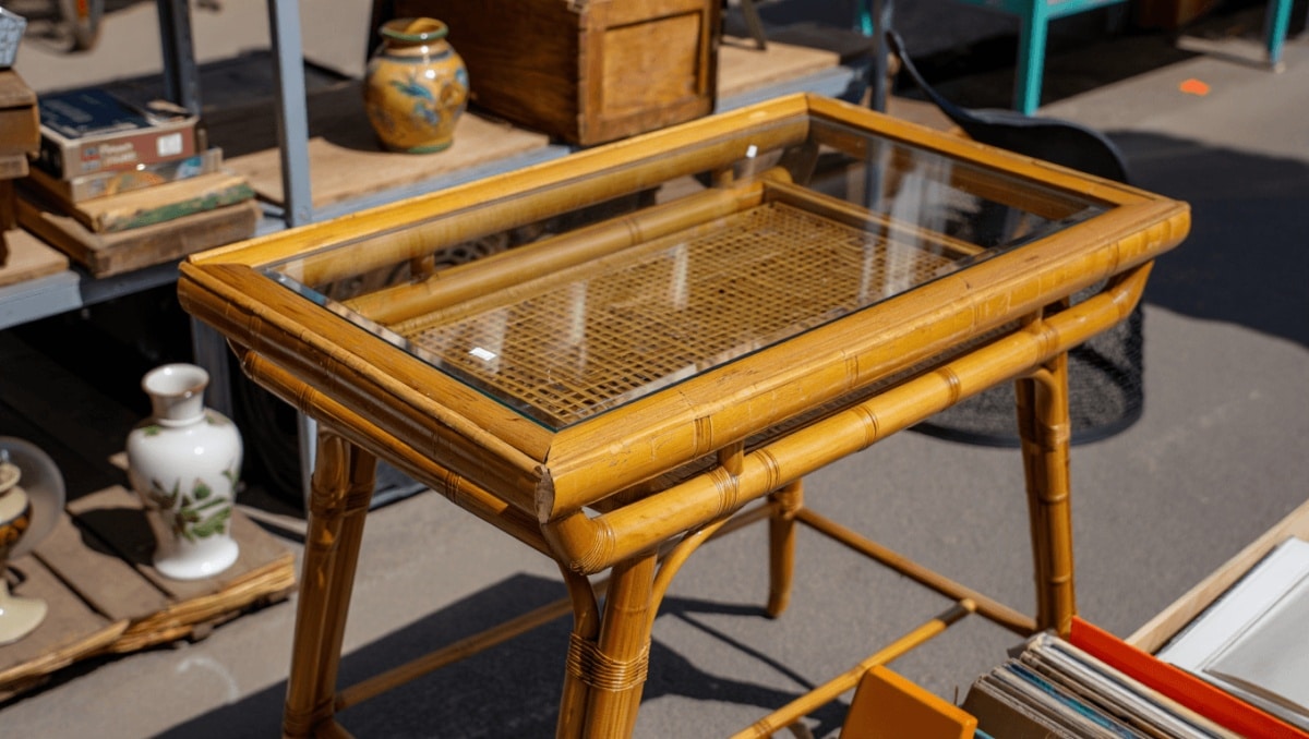Cette table en bambou des années 70 peut valoir
jusqu'à 2 500€ en brocante, les éditions qui valent de l'or