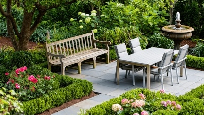 Patio neuf et sans âme : ces 6 idées lui donnent
un vrai charme de jardin anglais en un été