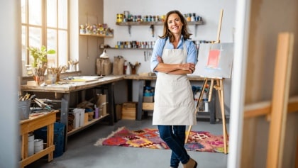 Une cour transformée en atelier