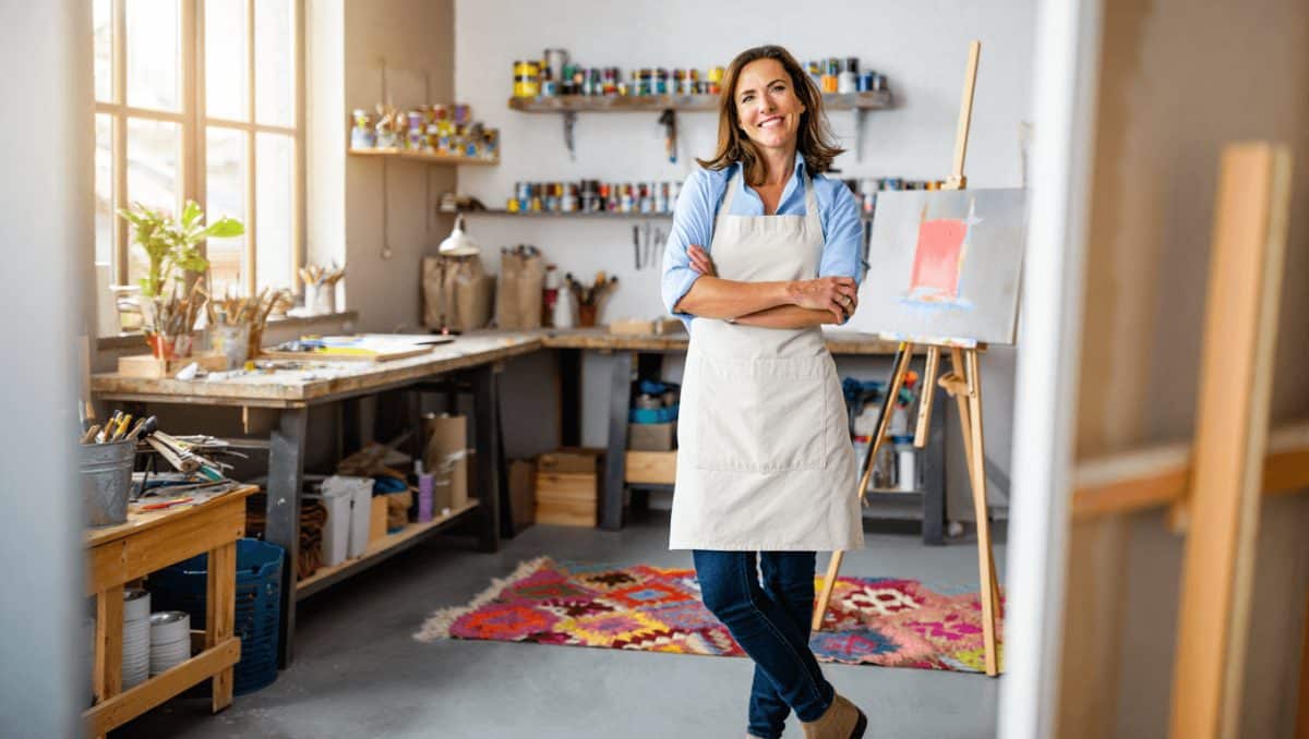 Une cour transformée en atelier