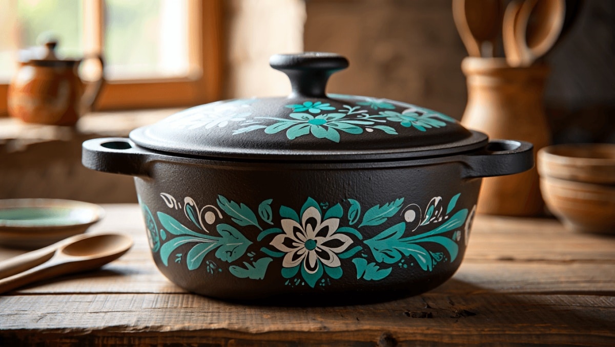 Cette cocotte en fonte emblématique des années
60-70 peut valoir bien plus que prévu si elle arbore ce motif
culte