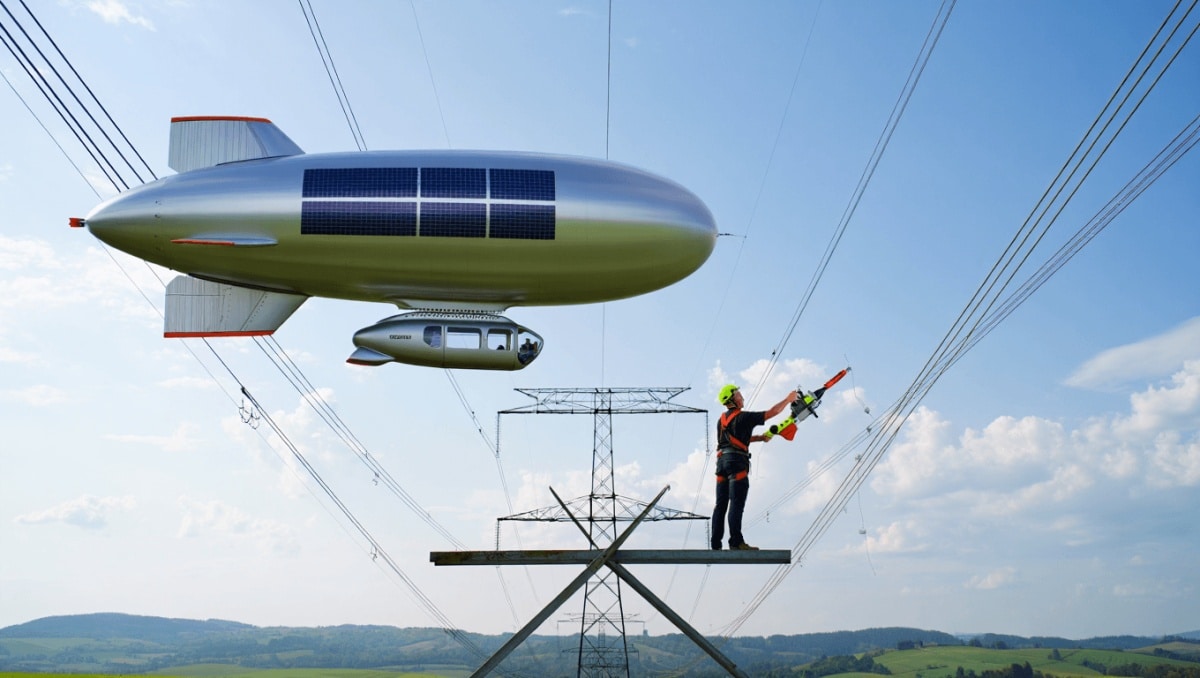 Ce dirigeable veut remplacer les hélicoptères pour inspecter les réseaux électriques