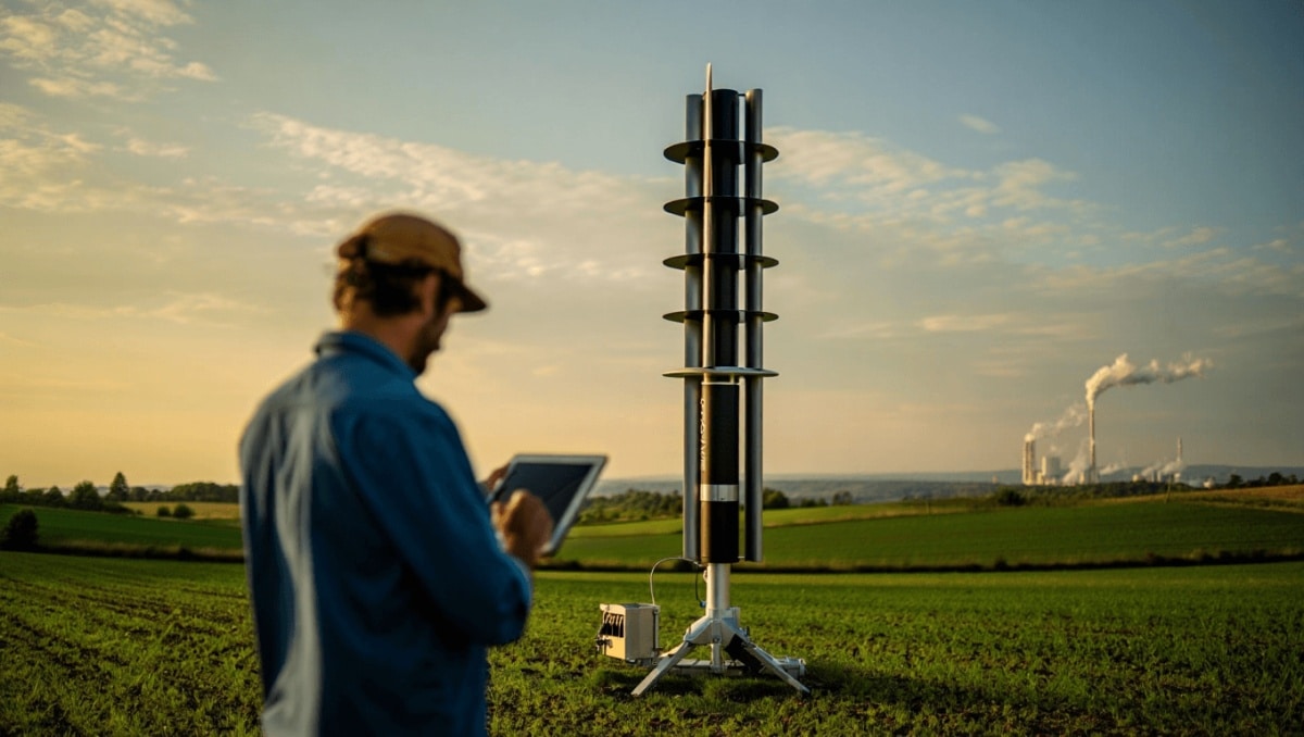 Cette mini éolienne à axe vertical française veut décarboner l'agriculture et l'industrie
