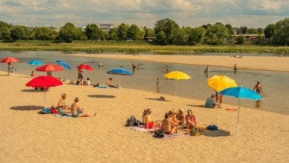 À 30 minutes de Paris, cette nouvelle plage qui
ouvre le 4 juillet est le rendez-vous immanquable de l'été pour les
Franciliens