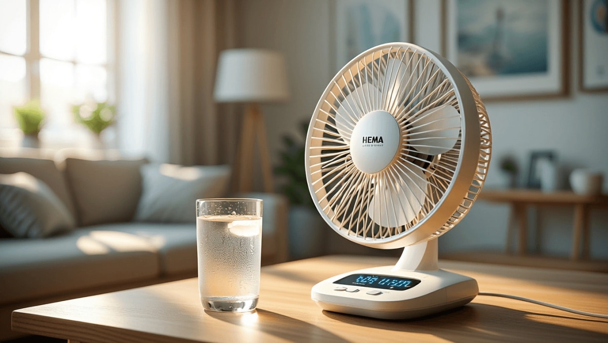 Oubliez les ventilateurs encombrants : ce modèle
HEMA à 19 € allie design et praticité pour garder la maison fraîche
tout l'été