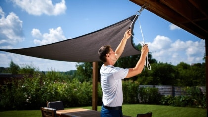 Fini les parasols encombrants : ce voile
d’ombrage B&M à 12,99 € crée de l’ombre sans prendre de
place