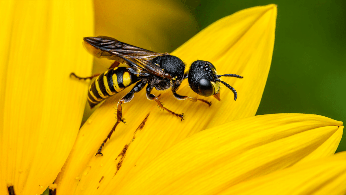 Scolie des jardins : reconnaître cet insecte noir et jaune du jardin