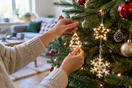 Lidl : 3 boules de Noël LED — arbre, étoile, flocon — à moins de 20 €